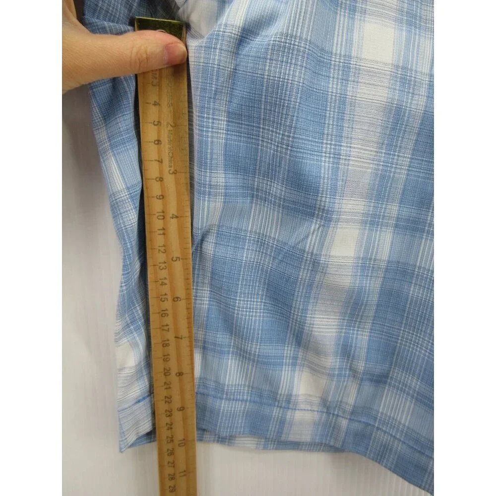Tommy Bahama Shorts 42 Chino Golf Performance Plaid Stretch Marlin
